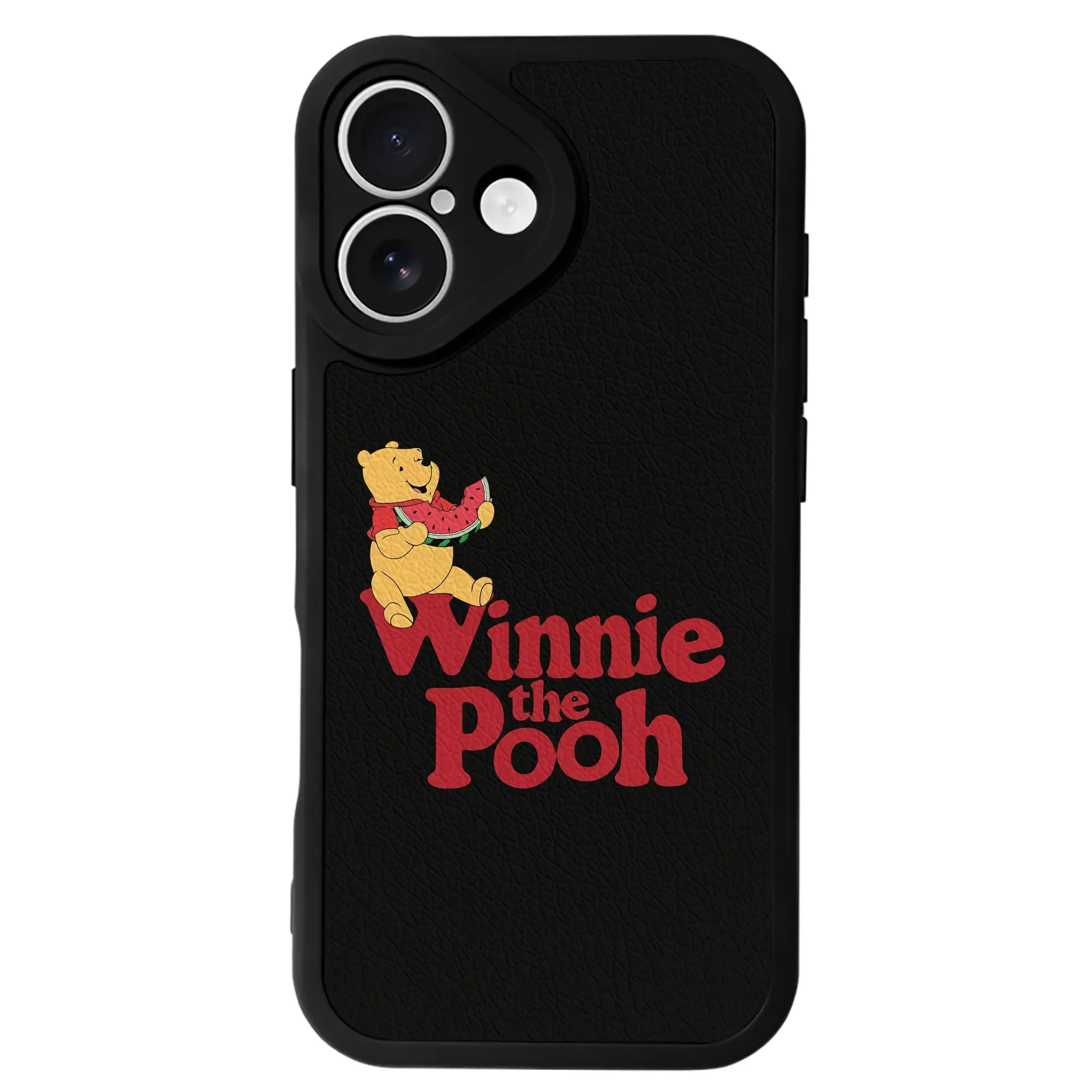 プーさん グッズ くまのプーさん - IPhone 16シリーズ対応 ・ シリコンスマホケース ・ レザー調 ・ 高精度フィット ・ 耐衝撃 ・ ワイヤレス充電対応 ・ 精密カット